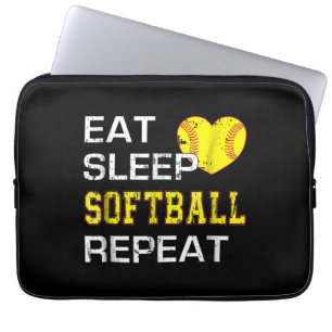 Capa Para Notebook Repetição de Softball em Sono
