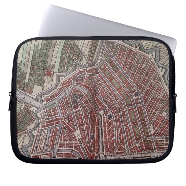 Capa Para Notebook Replica city map of Amsterdam 1652 (Frente)