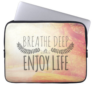 Capa Para Notebook Respire profundamente
