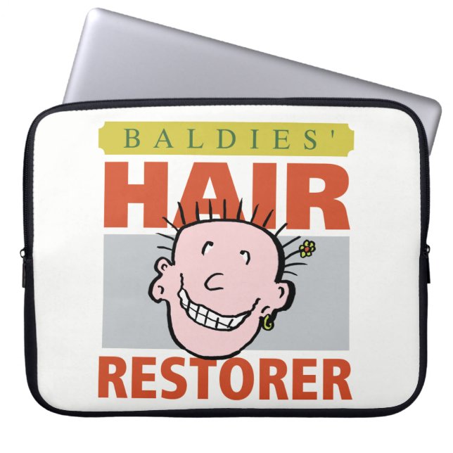 Capa Para Notebook Restaurador de Cabelo para Carecas. Presente para  (Frente)