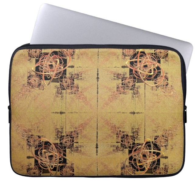 Capa Para Notebook Retângulo de ouro (Frente)