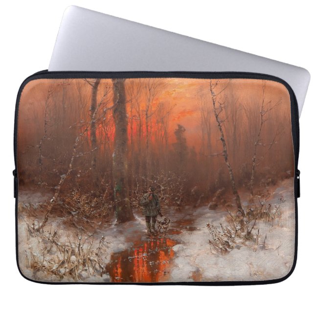 Capa Para Notebook Retorno de casa no Sunset - Désiré Thomassin (Frente)