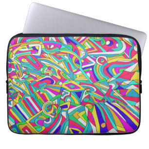 Capa Para Notebook Retrato abstrato