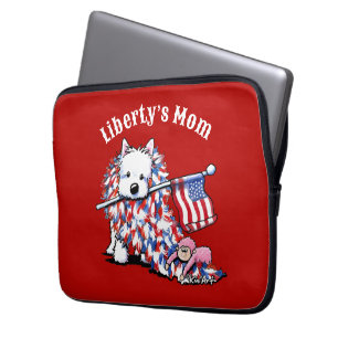 Capa Para Notebook Retrato da Liberdade KiniArt Westie