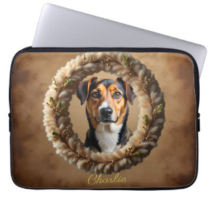 Capa Para Notebook Retrato de Animal de Estimação Personalizado – Bas