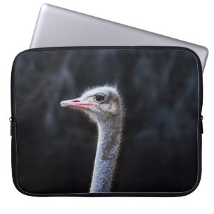 Capa Para Notebook retrato de avestruz