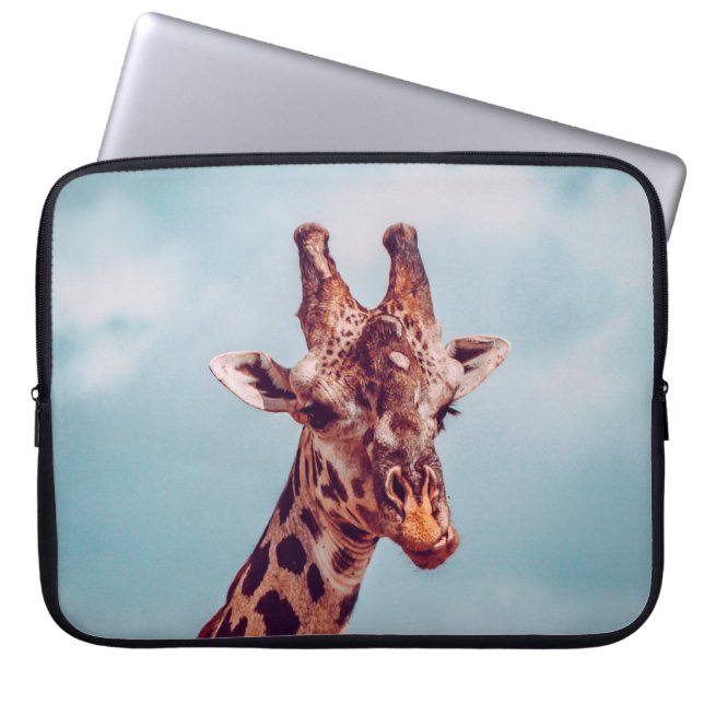 CAPA PARA NOTEBOOK RETRATO DE GIRAFFE (Frente)