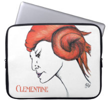 Retrato de mulher de cabelo laranja em estilo Pop