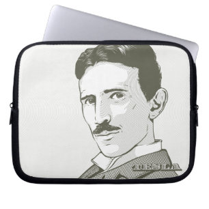 Capa Para Notebook Retrato de Nikola Tesla