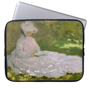 Capa Para Notebook Retrato Impressionista de Primavera, Claude Monet