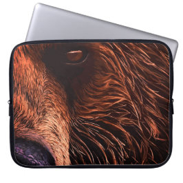 Capa Para Notebook Retrato Majestoso de Urso – Arte de Animal Selvage