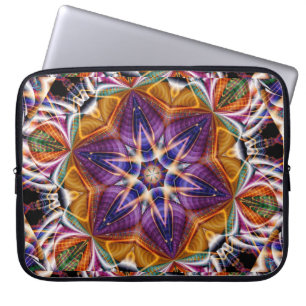 Capa Para Notebook Retro Boho Bohemian Hippie Trippy Rosette Mandala