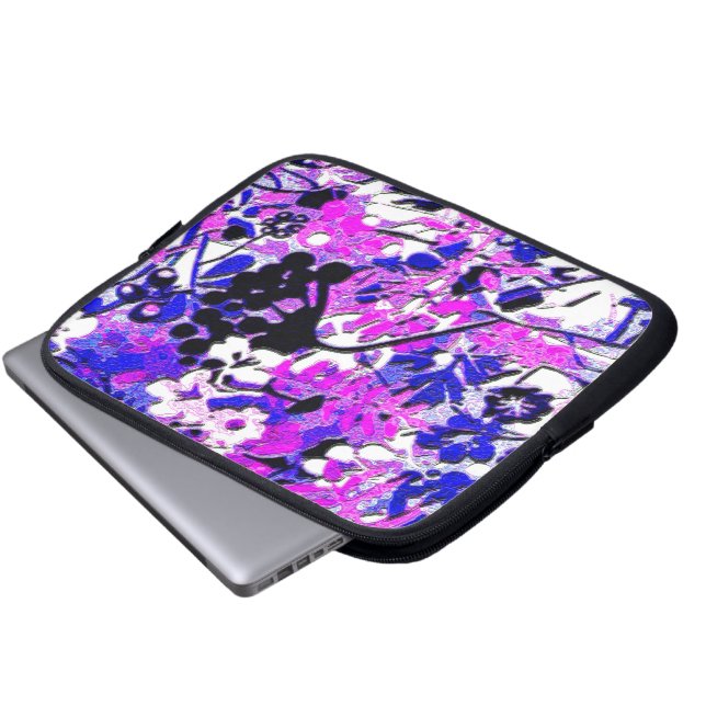Capa Para Notebook Retro Floral Wacky (Frente Inferior)