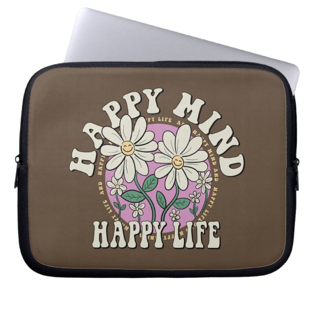 Capa Para Notebook Retro Happy Miney Happy Life (Frente)