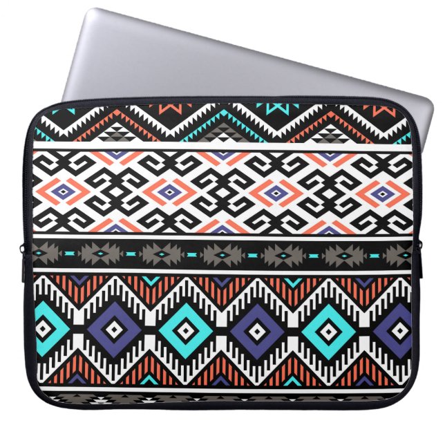 Capa Para Notebook Retro Tribal Navajo: Geométrico Sem Vista. (Frente)