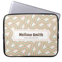 Capa Para Notebook Retro Wavy Abstract Pattern Business Laptop