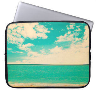 Capa Para Notebook Retrorna praia, retrô, poster, foto, fundo
