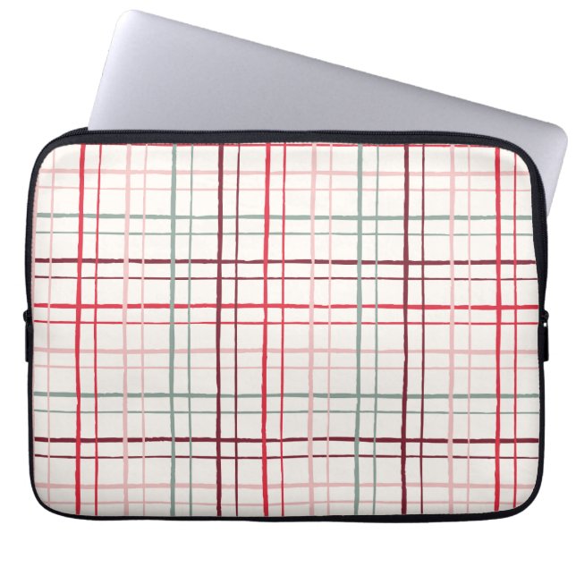 Capa Para Notebook Revestimento de Laptop em Grade Desenhada à Mão em (Frente)