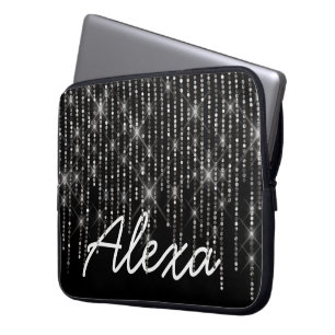Capa Para Notebook Rhinestone Bling com Nome