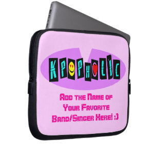 Capa Para Notebook ╚" RIC ♥ Vício KPOP-Neoprene Bolsa de laptop EL¨ ³