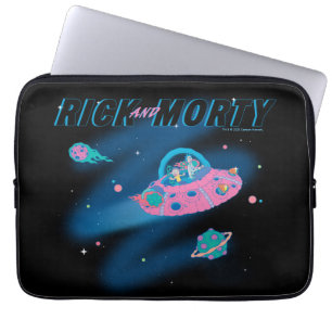 Capa Para Notebook RICK E MORTY™   Viajar Pelo Espaço