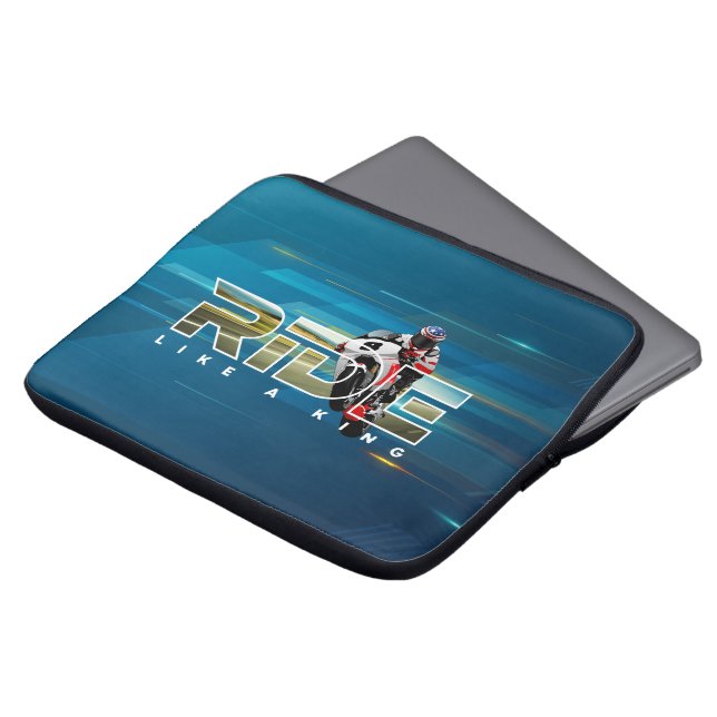 Capa Para Notebook Ride Like a King | Estojo para Laptop 13" (Frente Topo)