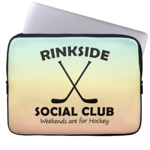Capa Para Notebook Rinkside Social Club Dia de as mães Gift Hockey Mã