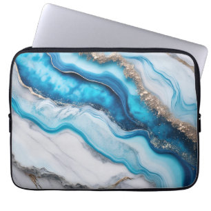 Capa Para Notebook Rio Azul Marble