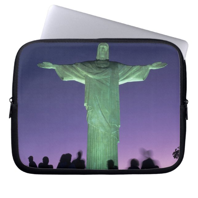 Capa Para Notebook Rio de Janeiro, Brasil. a Estátua de Cristo sobre (Frente)