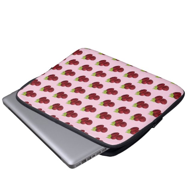 Capa Para Notebook Ripes, frescos, de Verão, framboesas-framboesas Fr (Frente Inferior)