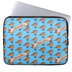 Capa Para Notebook Robin dos Cutes Robin Europeu Robin Erithacus Rube