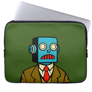 Capa Para Notebook Robô Azul