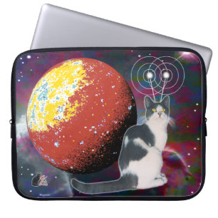 Capa Para Notebook Robo-Gato Vagabundo