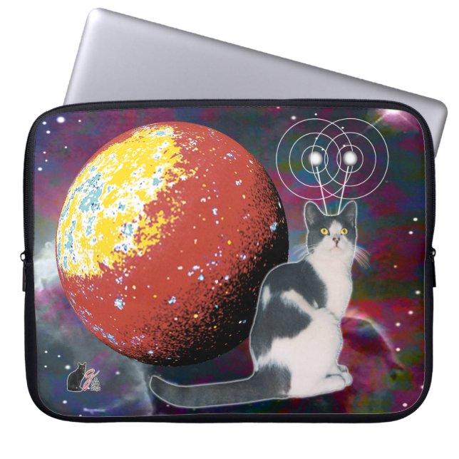 Capa Para Notebook Robo-Gato Vagabundo (Frente)