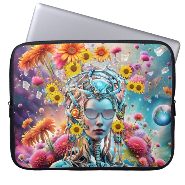 Capa Para Notebook Robô orgânico (Frente)