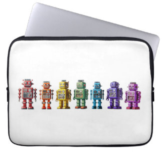 Capa Para Notebook Robôs arco-íris