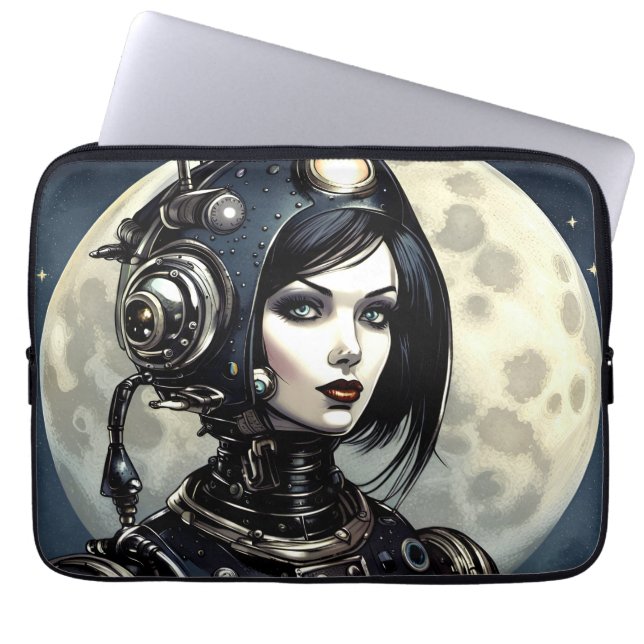 Capa Para Notebook Robot Mulher I (Frente)