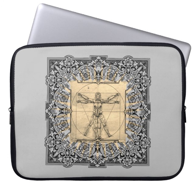 Capa Para Notebook Robot Woman Steampunk (Frente)