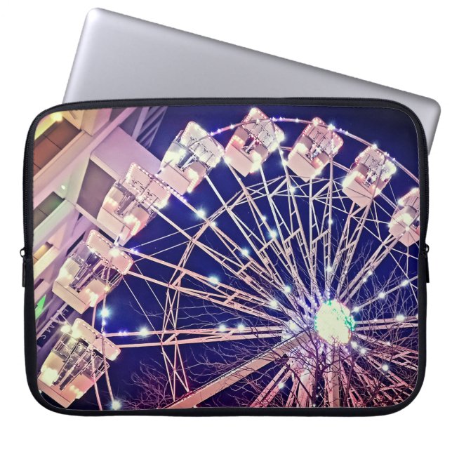 Capa Para Notebook Roda rosa (Frente)