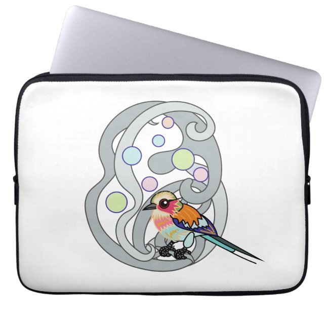 Capa Para Notebook Rola-de-peito-lilás (Frente)