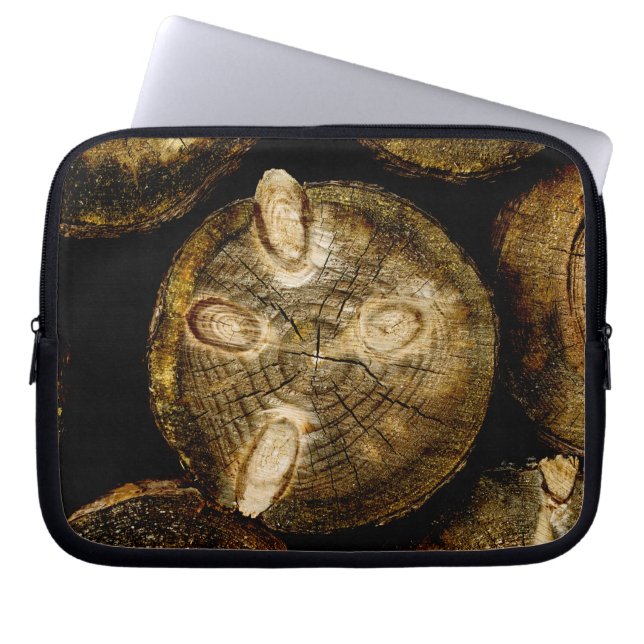 Capa Para Notebook Roll de Log Rustic (Frente)