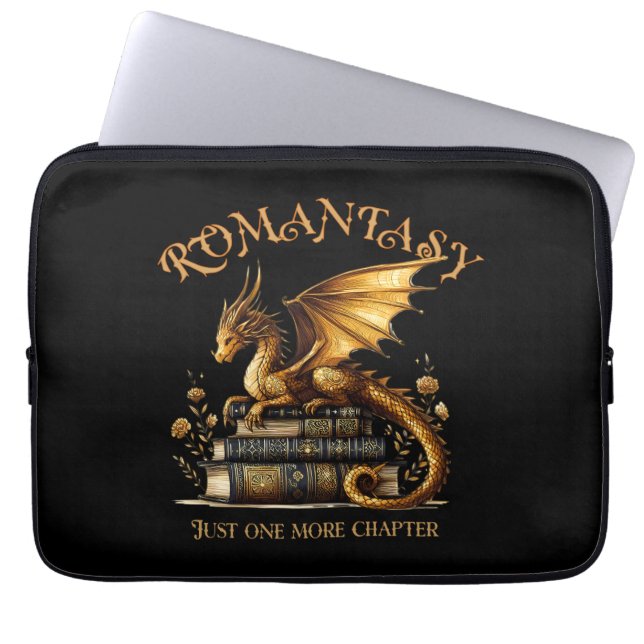 Capa Para Notebook Romantasy Dragões Livros Apenas mais um capítulo (Frente)