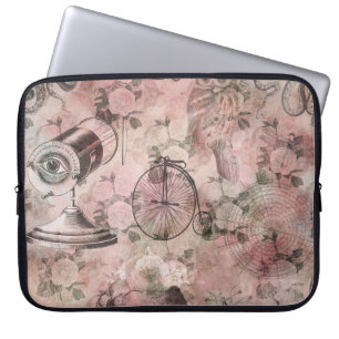 Capa Para Notebook Romântico Steampunk Ephemera Chique