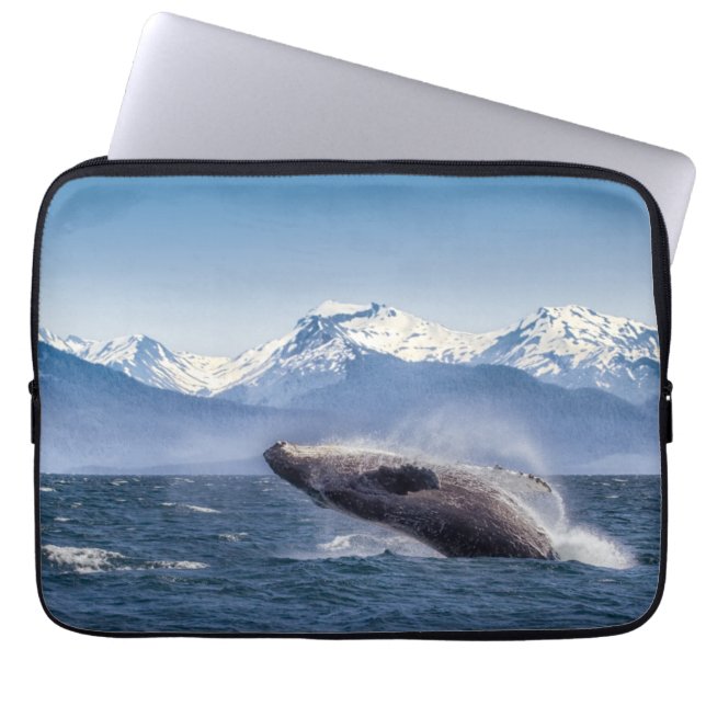 Capa Para Notebook Rompendo a baleia de Humpback em Alaska (Frente)