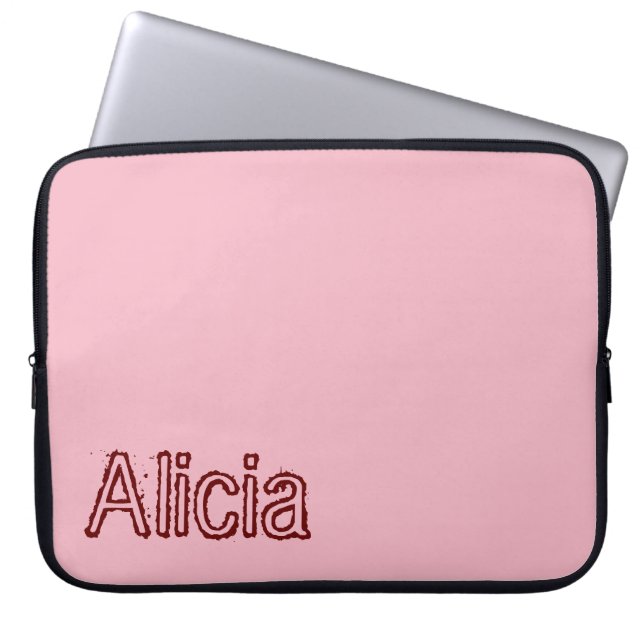 Capa Para Notebook Rosa bolsa de laptop (Frente)