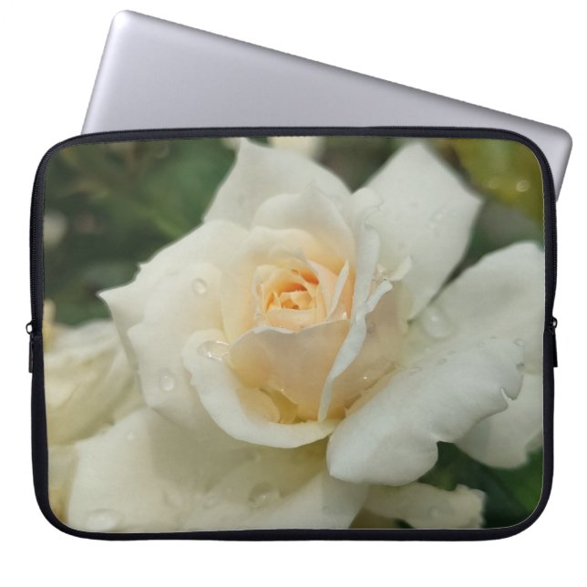 Capa Para Notebook Rosa branca (Frente)