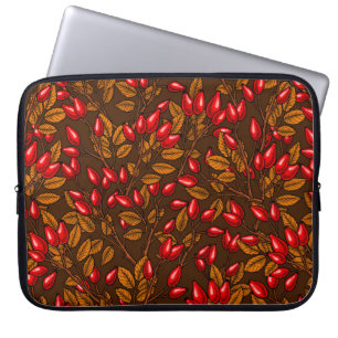 Capa Para Notebook Rosa, castanho e vermelho