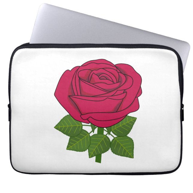 Capa Para Notebook Rosa da ventoinha - rosa púrpura! bolsa de laptop (Frente)