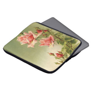 Capa Para Notebook Rosa de jardim rosa vintage do Dia dos Namorados v