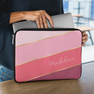 Capa Para Notebook Rosa de Pastel Personalizado Esfregando Arte Cinze